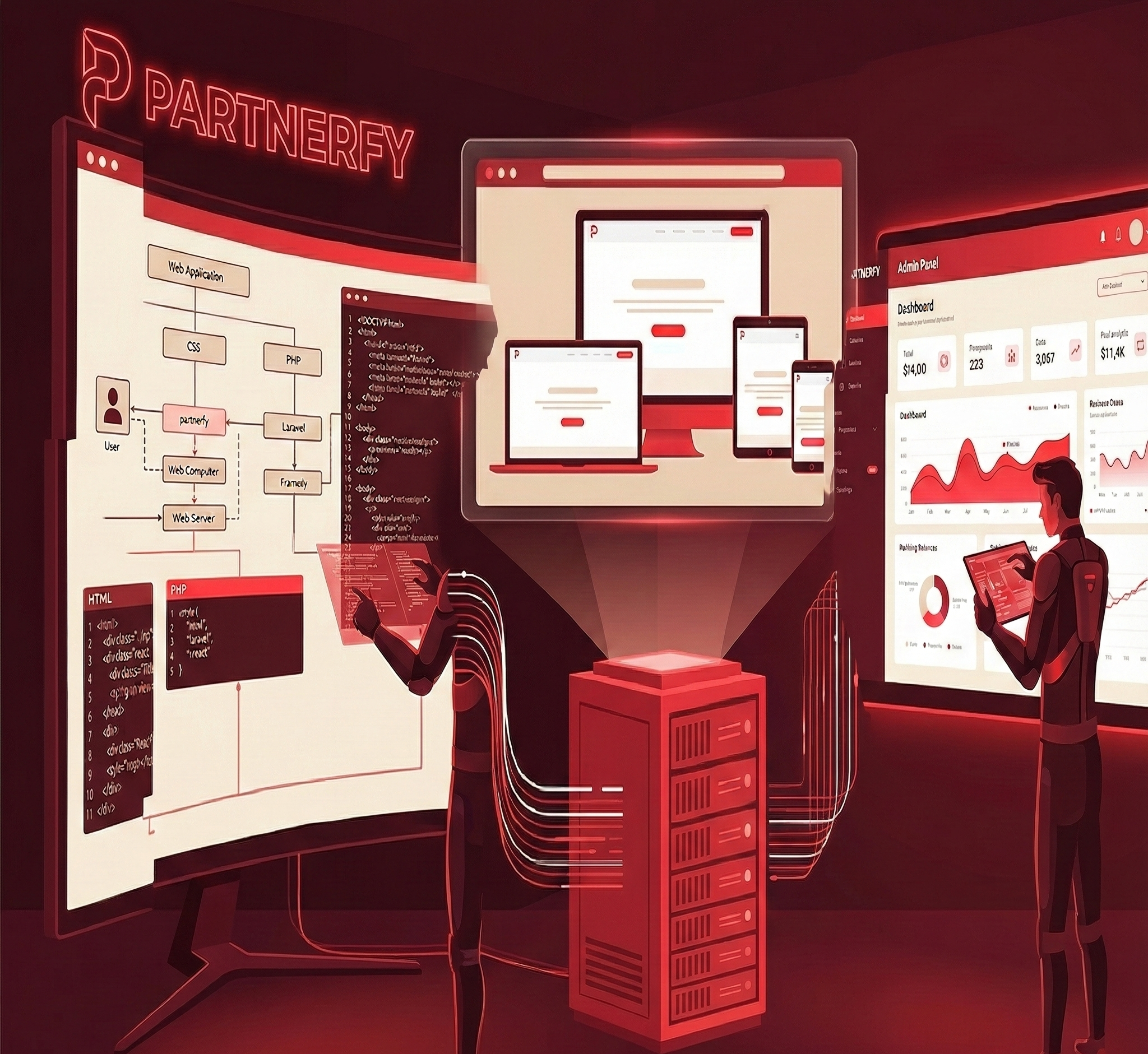 Partnerfy Yönetim Panelli, Tamamen Size Özel Web Mimarileri